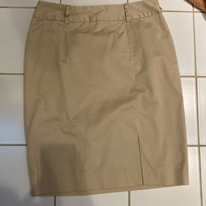 White House Black Market Khaki Skirt